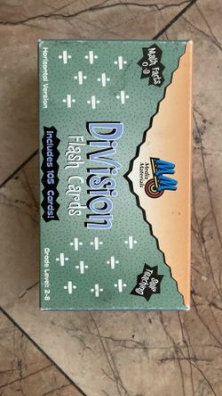 Division Flash Cards