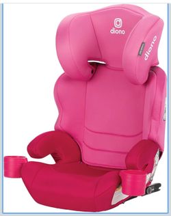 Diono Everett NXT High Back Booster Car Seat with Rigid Latch ,Pink Cotton Candy