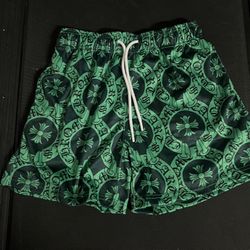 Mr Remade Green Chrome hearts shorts