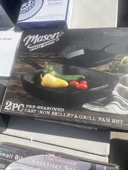 2pc Pre-seasoned Cast Iron