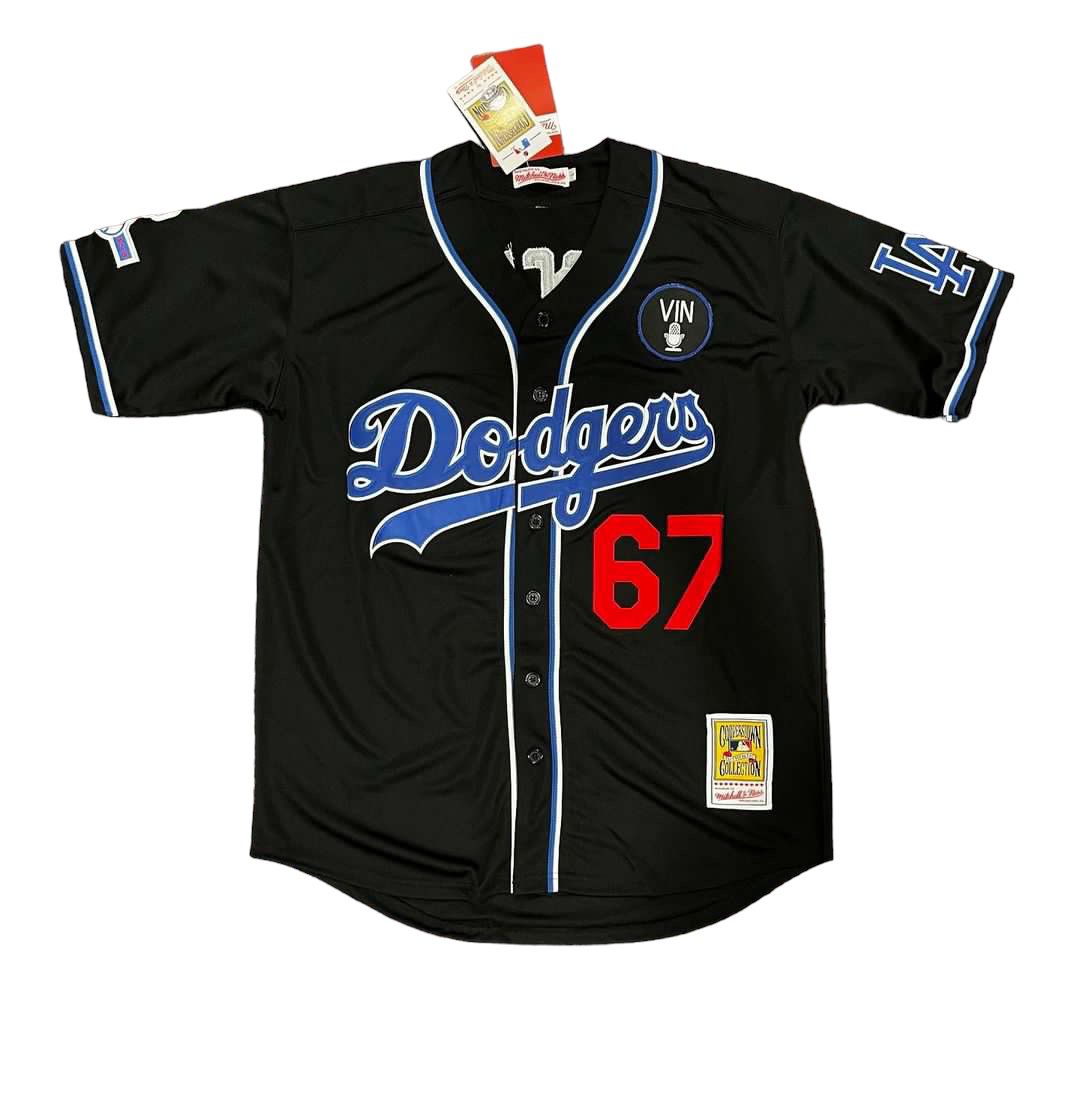 Los Angeles Dodgers Vin Scully Mens Jersey Blue and Black Small - 3x  available for Sale in Irwindale, CA - OfferUp