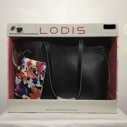 LODIS BLISS LEATHER TOTE with WRISTLET