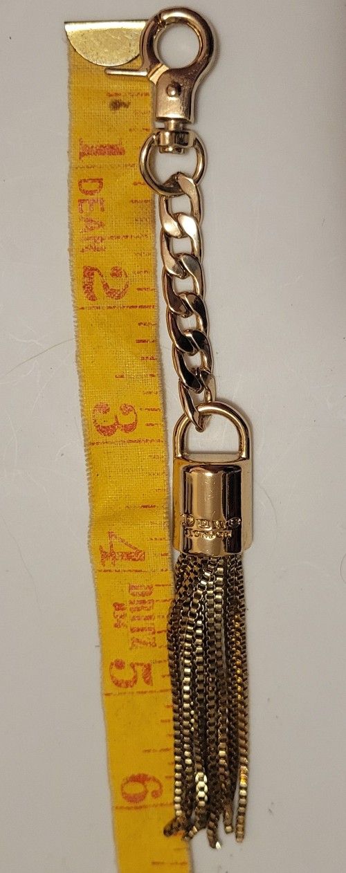 Dune London Gold Tassel Keychain