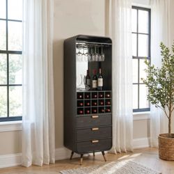 Magara Black Bar Cabinet
