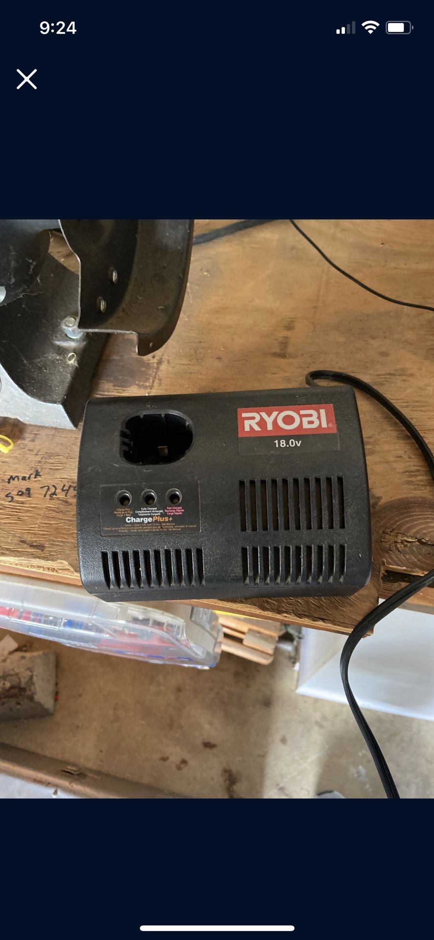 Ryobi charger. 5$
