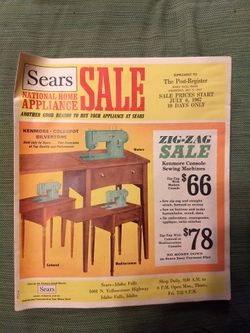 Vintage 1960's Sears mulitpage color ad