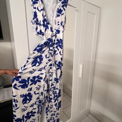 Lulu Floral Print Wide Leg Jumpsuit