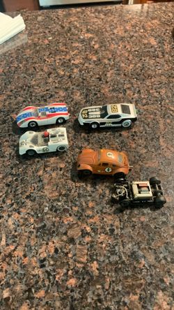 4 vintage Tyco slot cars VW comes with a parts car every thing 1 bundle price