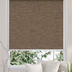 Persilux Free-Stop Cordless Light Filtering Roller Shades  36"×72" Brown 
