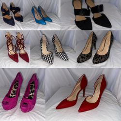 8 Pair Of High Heels Size 9