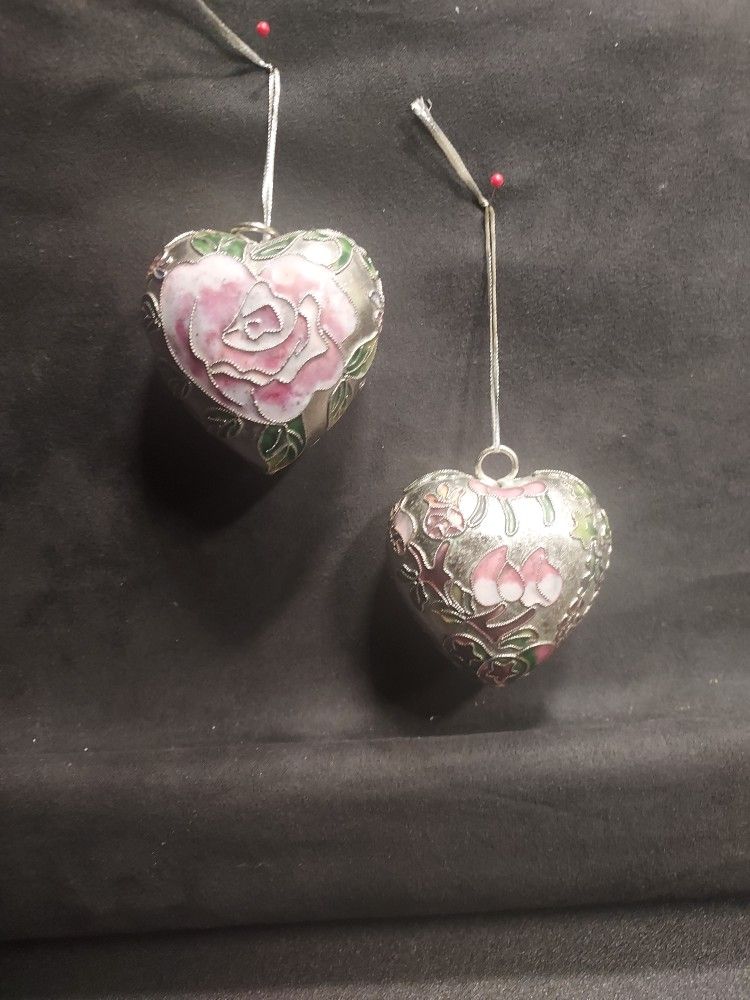 Ceramic Heart Ornaments