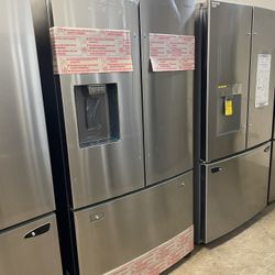 ❄️ NEW Samsung 27 cu.ft 3-Door French Door Refrigerator Water & Ice Dispenser Stainless RF27T5201SR