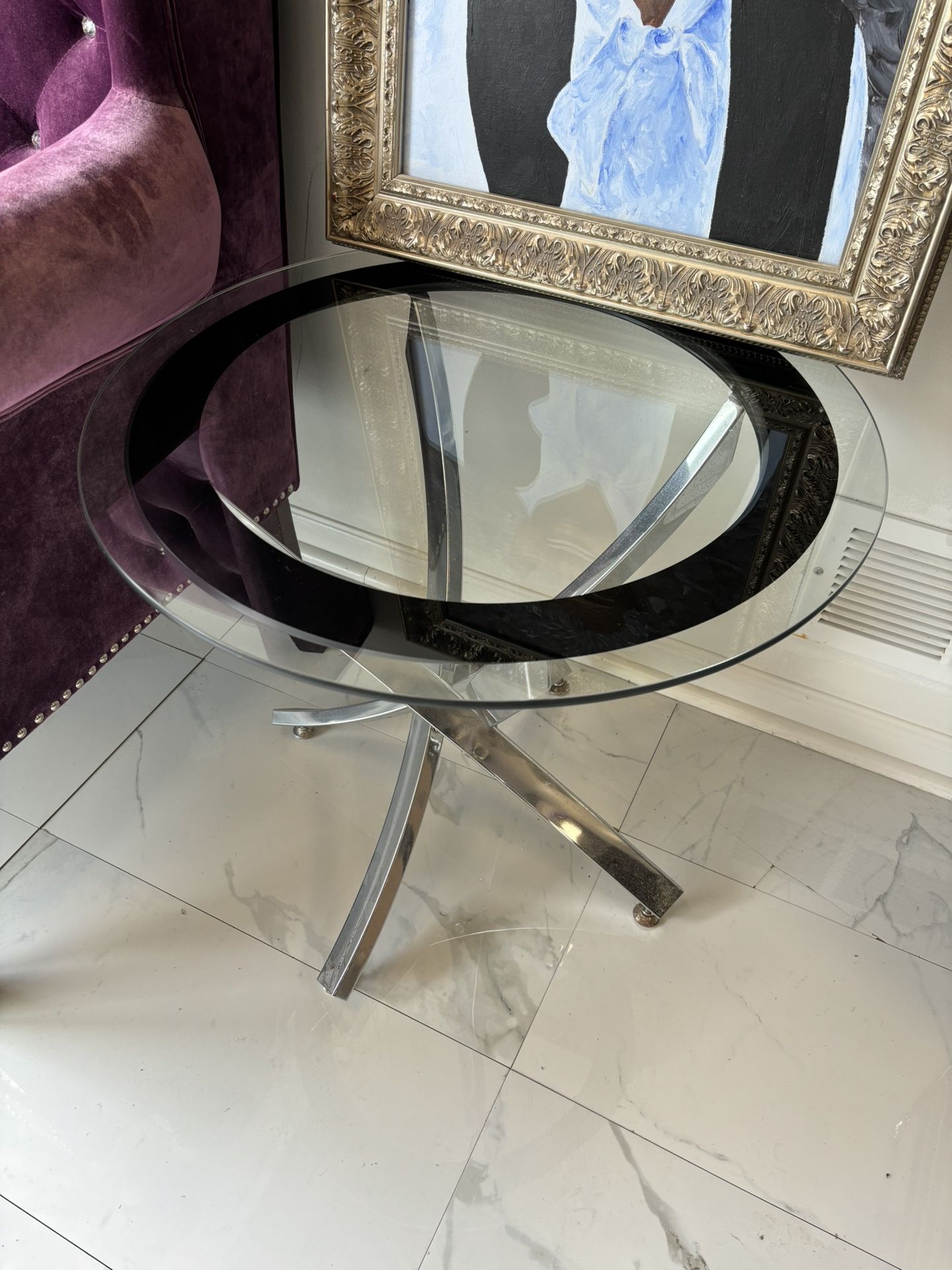 Glass Side Table