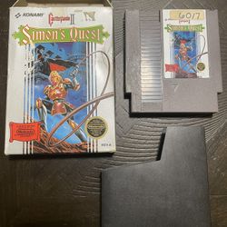 Castlevania 2: Simon’s Quest NES cart With Box