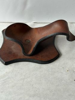 Vintage Leather Pipe Rest