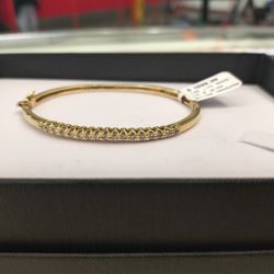 14k Solid Gold Bagel Diamond Bracelet 15 Grams Layaway Available 10%down If You Interested Please Make Sure You Ask For Maribel Thank You 