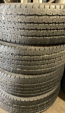 17” 4 used tires LT245/70R17 10 ply Firestone