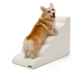 Lesure Dog Stairs for High Bed Pet Steps Ramp, CertiPUR-US Foam, Non-Slip Bottom