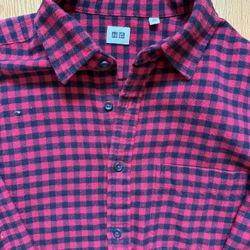 Men’s Uniqlo Buffalo Check Flannel Shirt - Size Medium