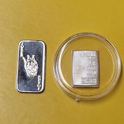 2g Silver Bundle [1g Joker Bar] + [1g Valcambi Bar] .999 Fine Silver Investment