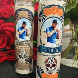 Custom Memorial Candles