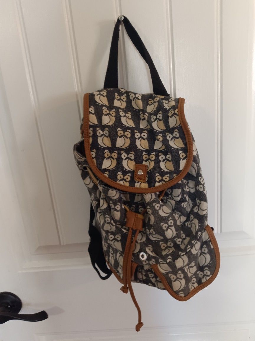 Backpack With Owls