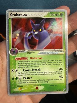 Crobat EX Pokémon Card 96/107 Holo