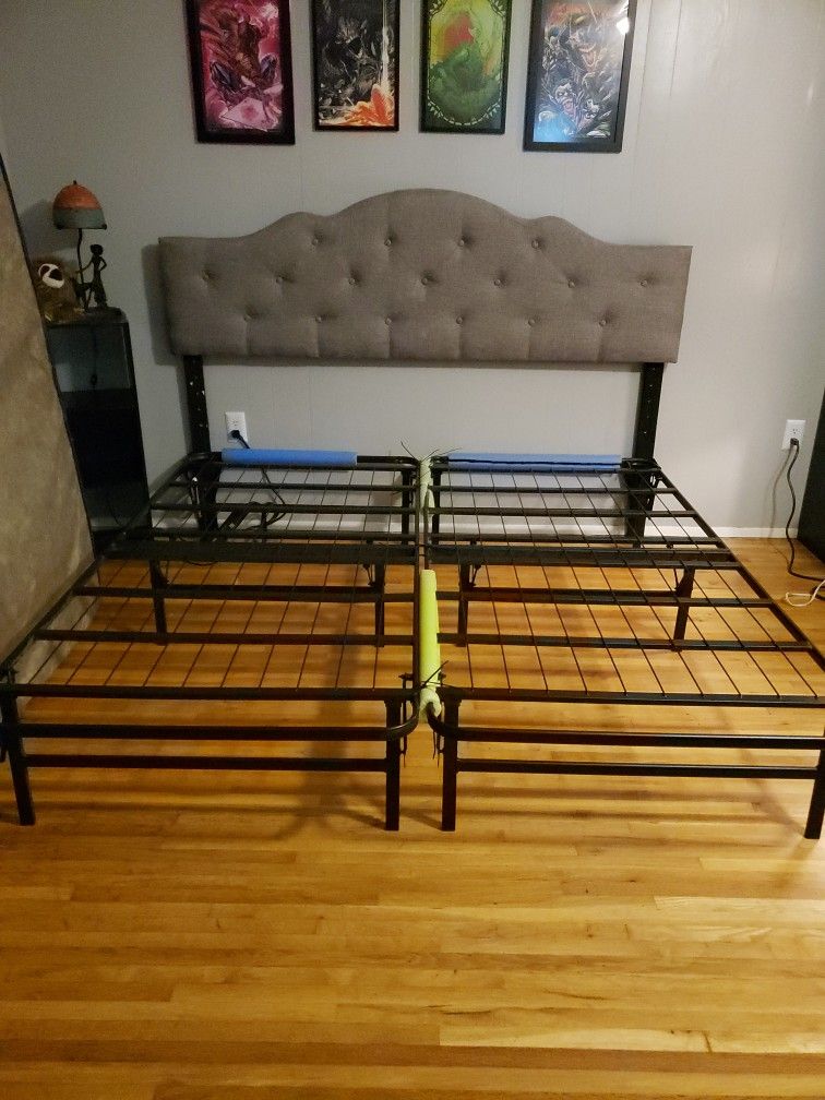 King Sized Bed Fram And Headboard (Pending)