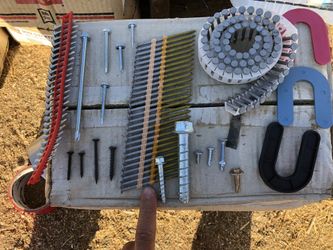 Screws anchor bolts nails