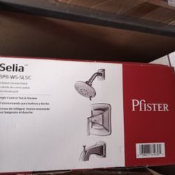 Pfister, Brush Nickel Shower Set, New