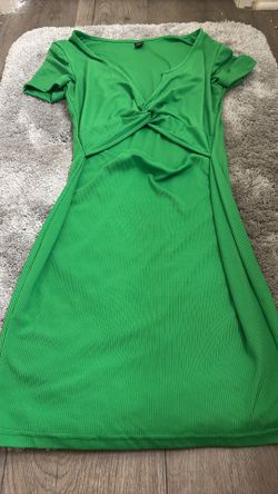 Green Dress And Black Romper 