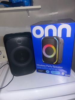 onn Medium Party Speaker Gen 2 with LED Lighting