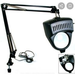 New Clamp On Flexible Swing Arm Lighted Magnifying Lamp, For WorkBench, Desktop Or Table- Brand *Function First* Brand New In Factory Box