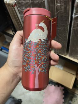 2024 Lunar New Year Dragon Starbucks Red Insulated Tumbler 12 Oz