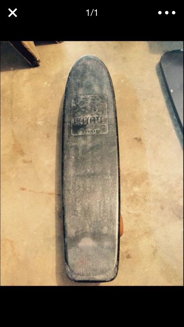 1987 All Black Coyote Penny Board Skateboard