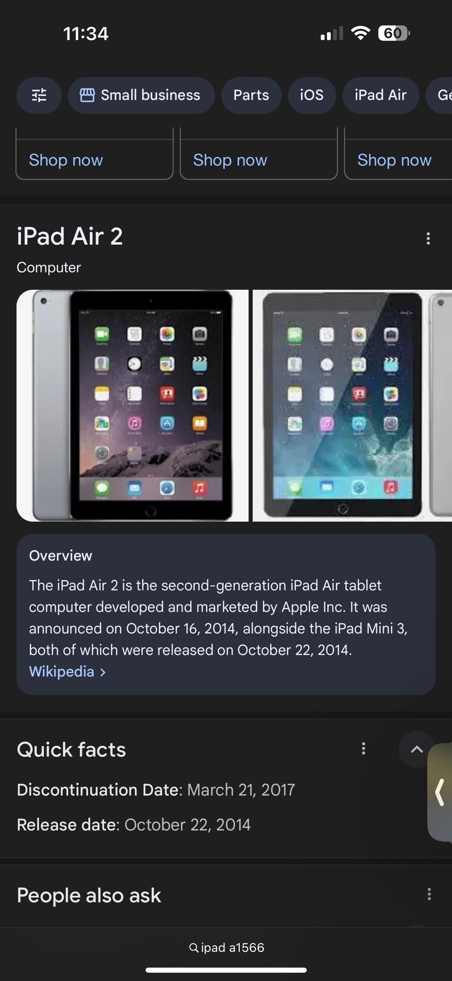 iPad Air 2 Mint Condition