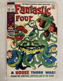 FANTASTIC FOUR #88 Marvel Comics 1969 Silver Age, Stan Lee Jack Kirby FN