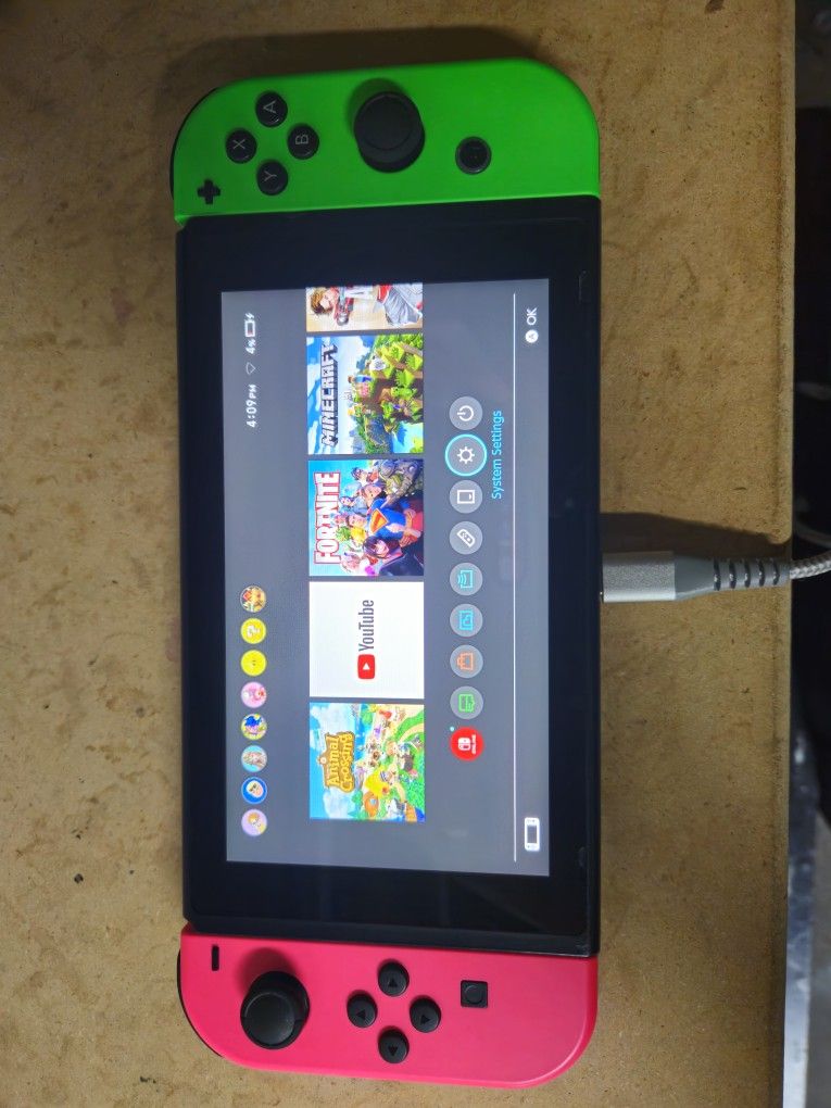 Nintendo Switch & 9 Games