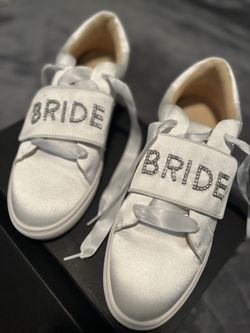Betsy Johnson Bride Jeweled Sneakers