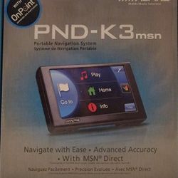 Portable Car Navigator With Bluetooth (Alpine PND-K3)