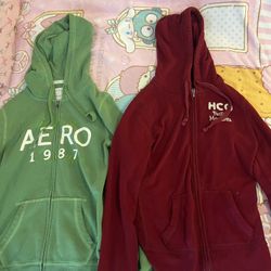 Two Vintage Aero & Hollister Jackets 