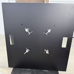 Custom Thick Glass Mounting Panel with Metal Hardware Heavy Duty