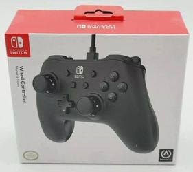 PowerA Nintendo Switch Black Wired Controller 1511370-01, New