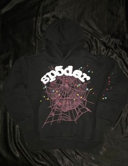SP5DER Web Hoodie, Black, Size S