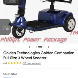 Golden Companion GC340 mobility scooter 