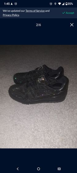 Louis Vuitton LV Trainer Black Swarovski Crystals