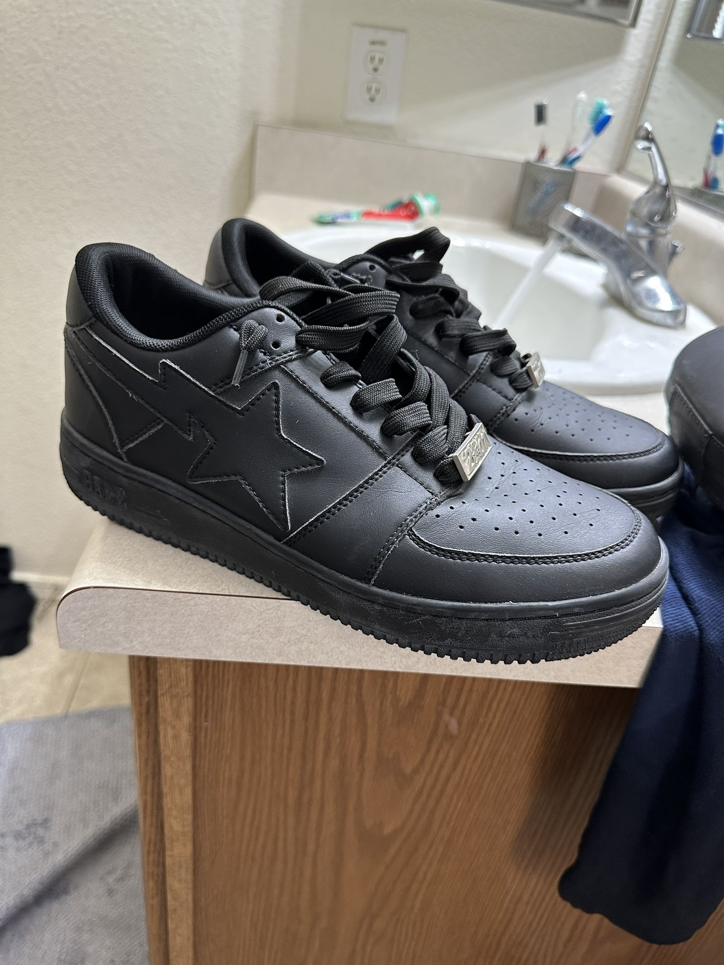 Bapesta All black Size 10