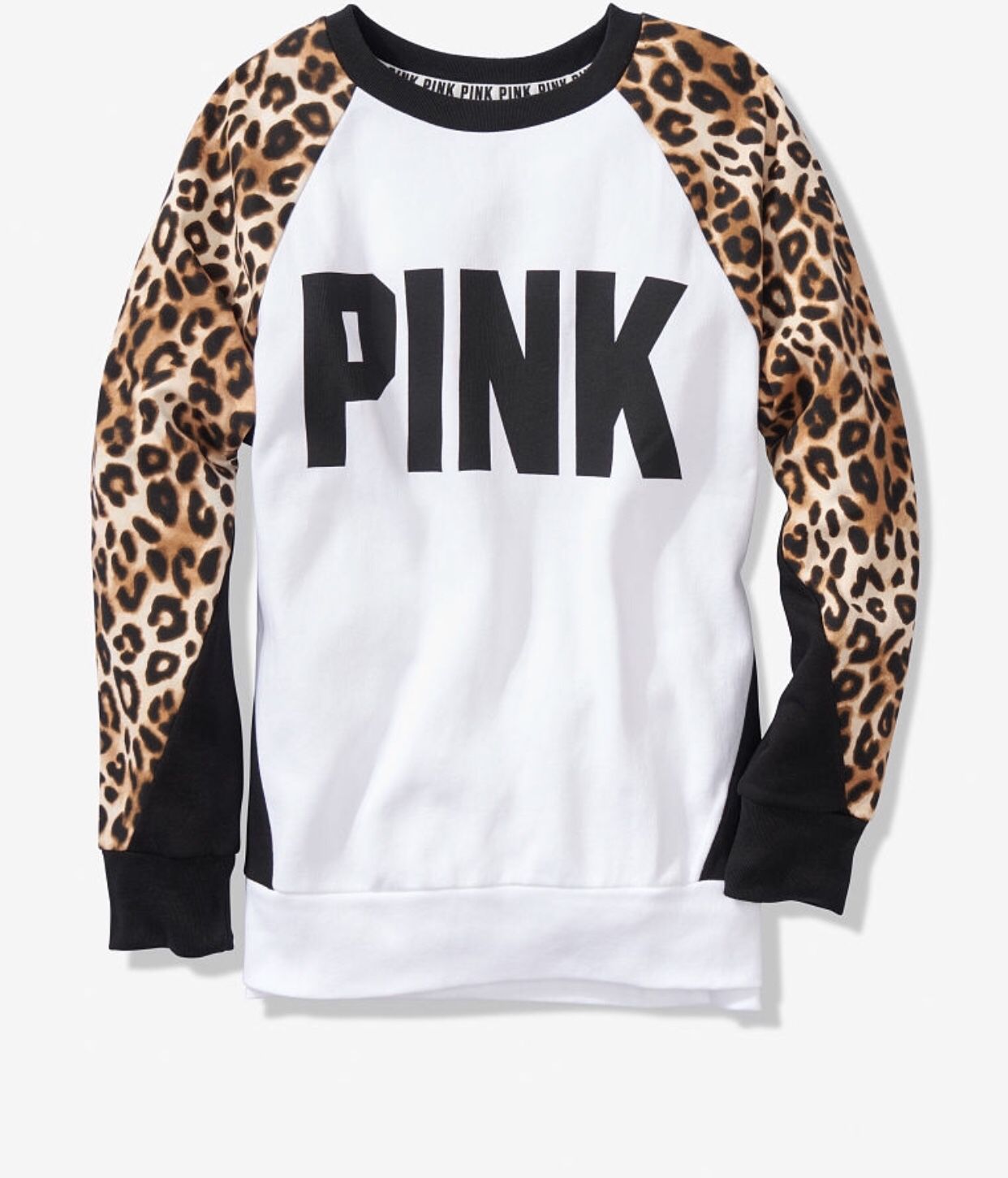 Victoria's Secret PINK White Leopard Sweater XS & Small for Sale