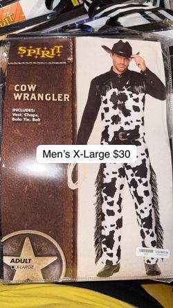 Spirit Cow Wrangler Halloween Costume Men's XL