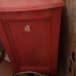 Pink & Sides Black Side Table With Coaster Cup Holder $22.00 Cash Only (Only Serious Buyers)